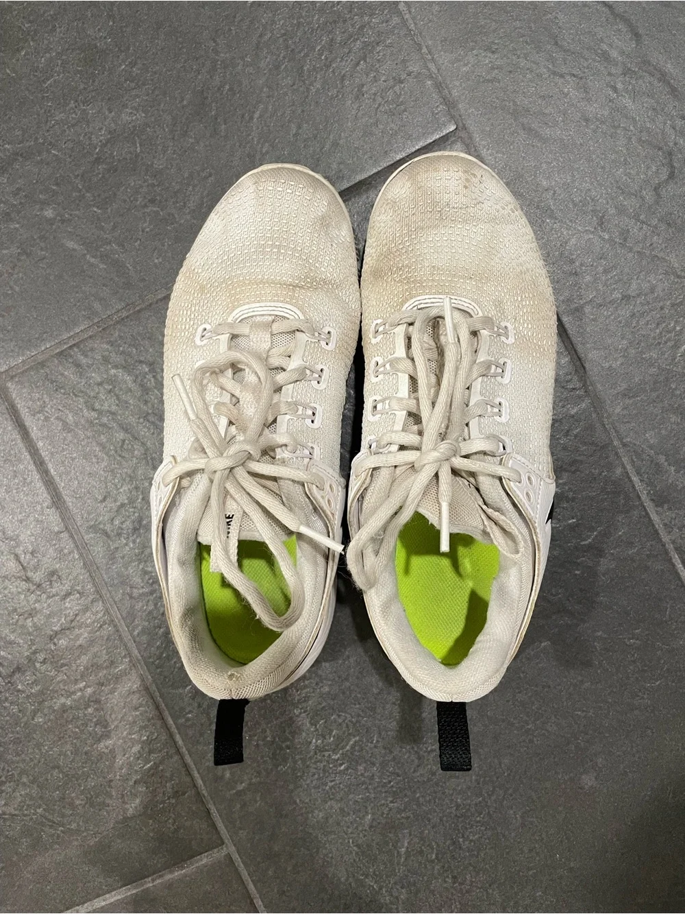 Nike White and Black Athletic Trainers